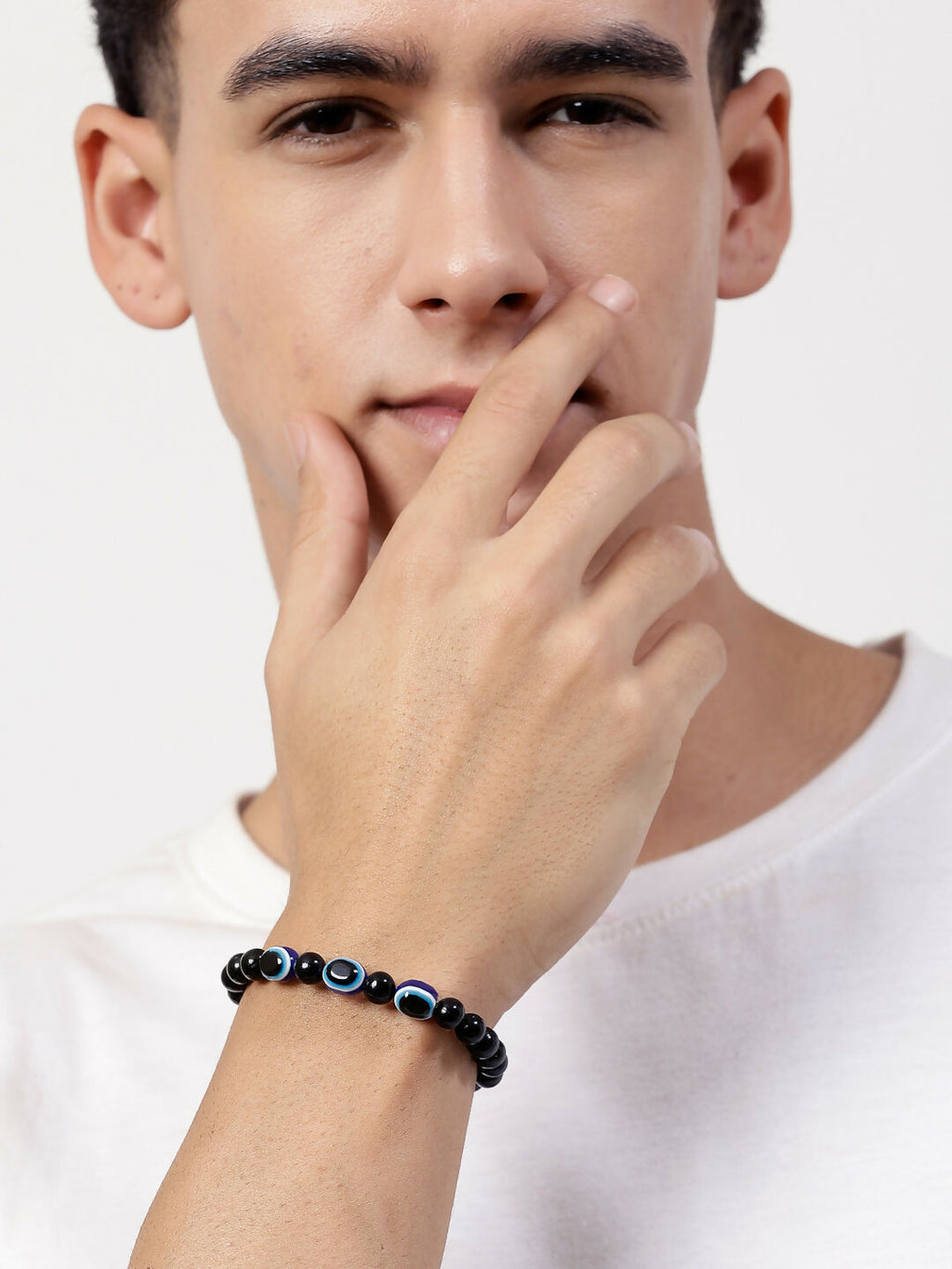 NVR Men & Women Evil Eye Men & Women Black Thread Bracelet | Grocsy