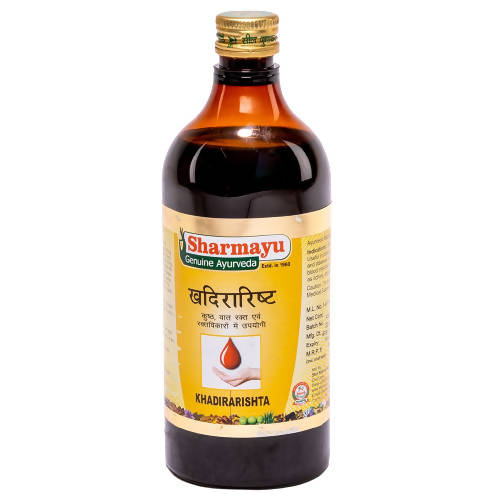 Sharmayu Ayurveda Khadirarishta Syrup | Grocsy