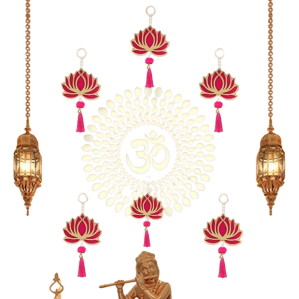 Kalakriti Lotus Floral Wall Hangings | Grocsy