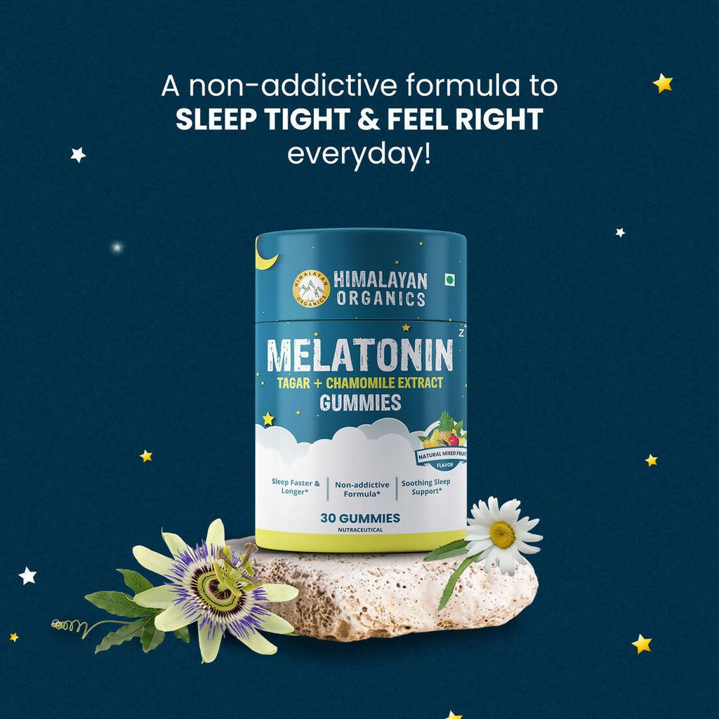Himalayan Organics Melatonin Tagar + Chamomile Extract Gummies | Grocsy