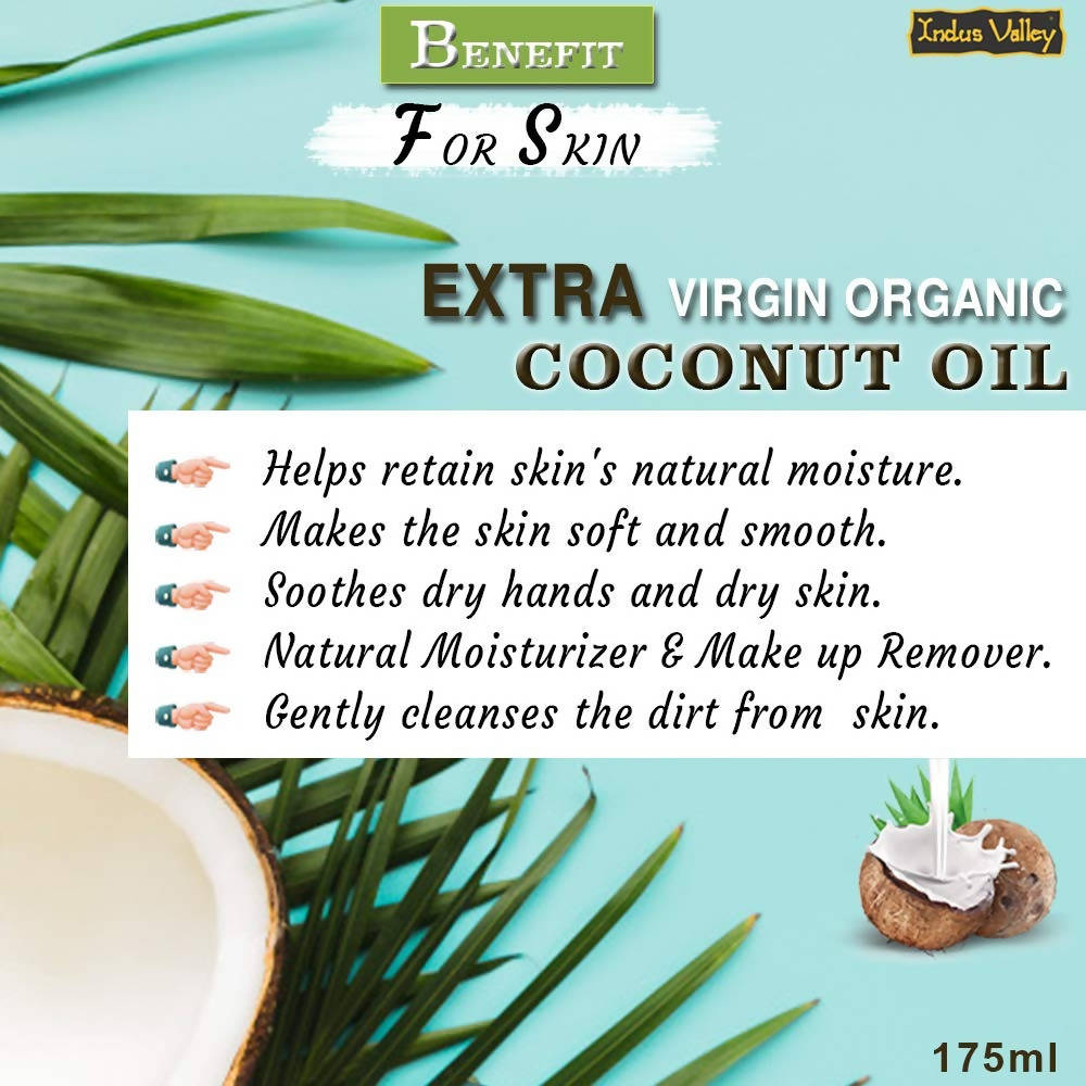 Indus Valley Bio Organic Extra Virgin Organic Coconut Oil | Grocsy
