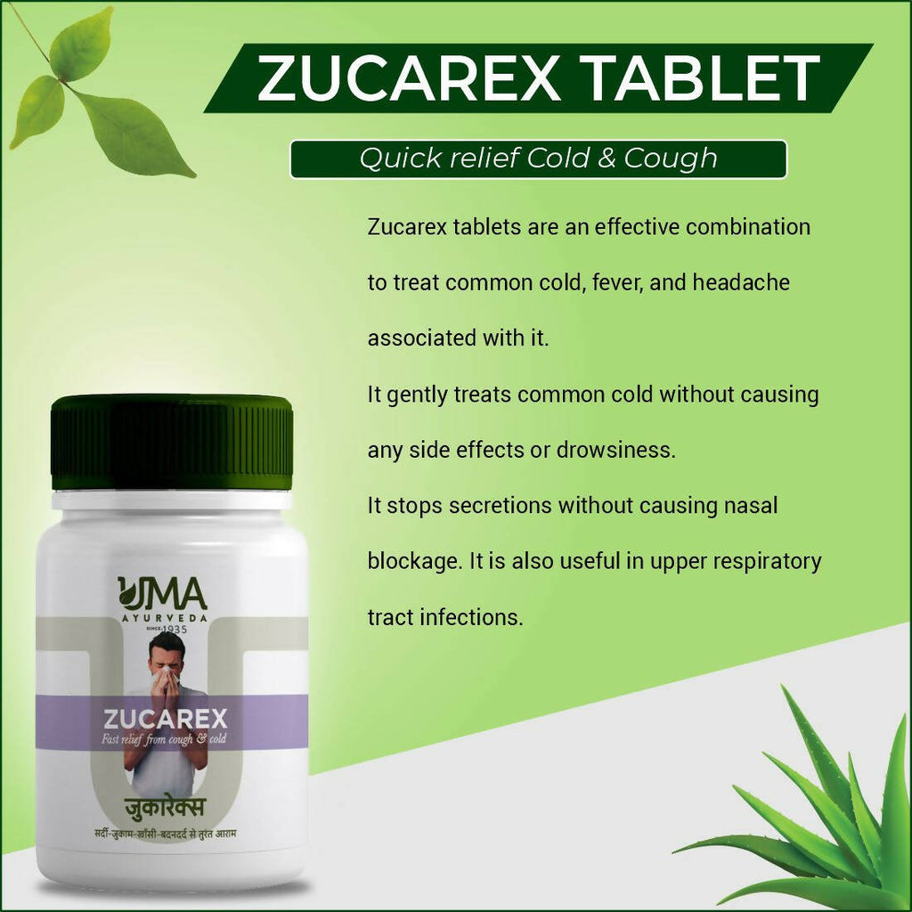 Uma Ayurveda Zucarex Tablets | Grocsy