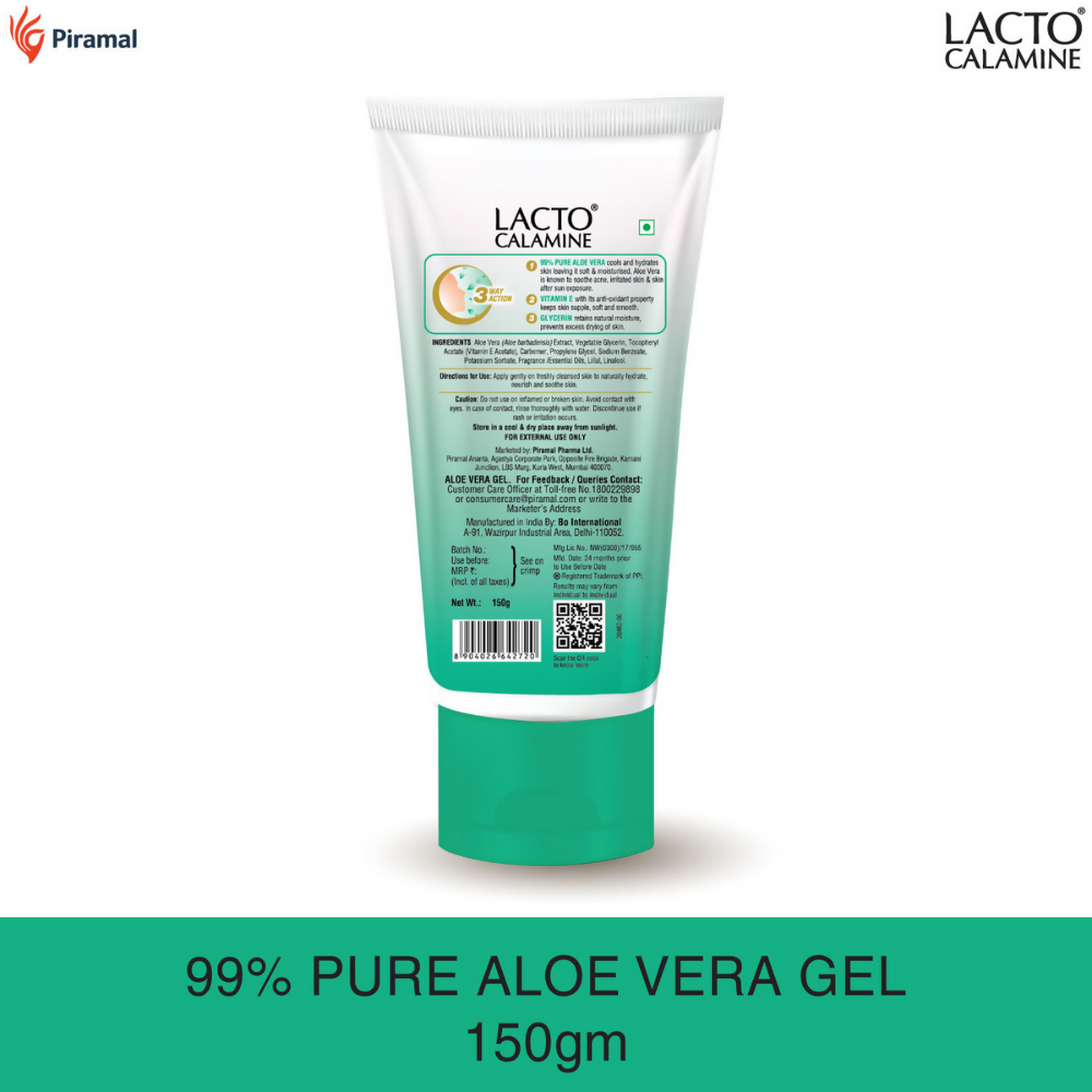 Lacto Calamine Aloe Vera Gel Face Moisturizer | Grocsy
