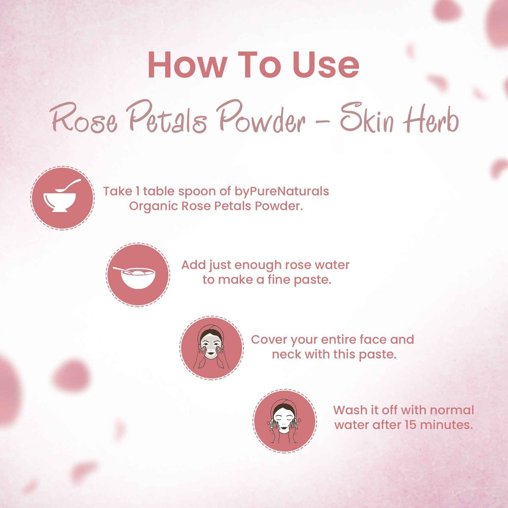 byPureNaturals Organic Rose Petals Powder | Grocsy