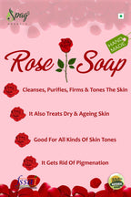 Spag Herbals Rose French Pink Clay Handmade Soap | Grocsy