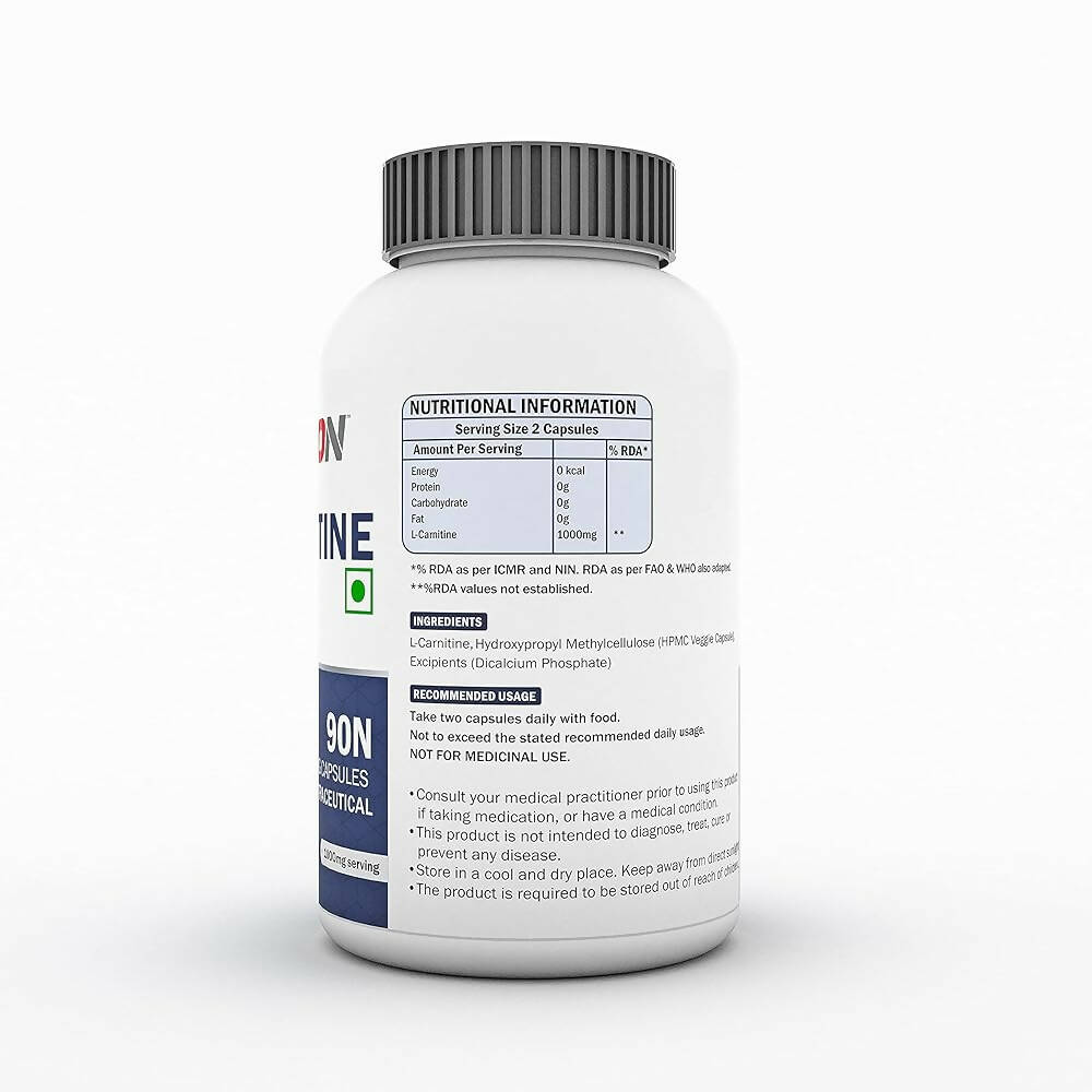 Scitron L-Carnitine 1000mg Veg Capsules | Grocsy