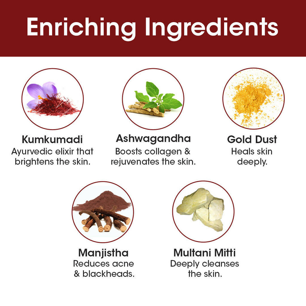TAC - The Ayurveda Co. 7% Kumkumadi Face Wash for Glowing Skin | Grocsy