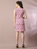 Myshka Women's Multi Printed Cowl Neck Bodycon Party Dress | Grocsy