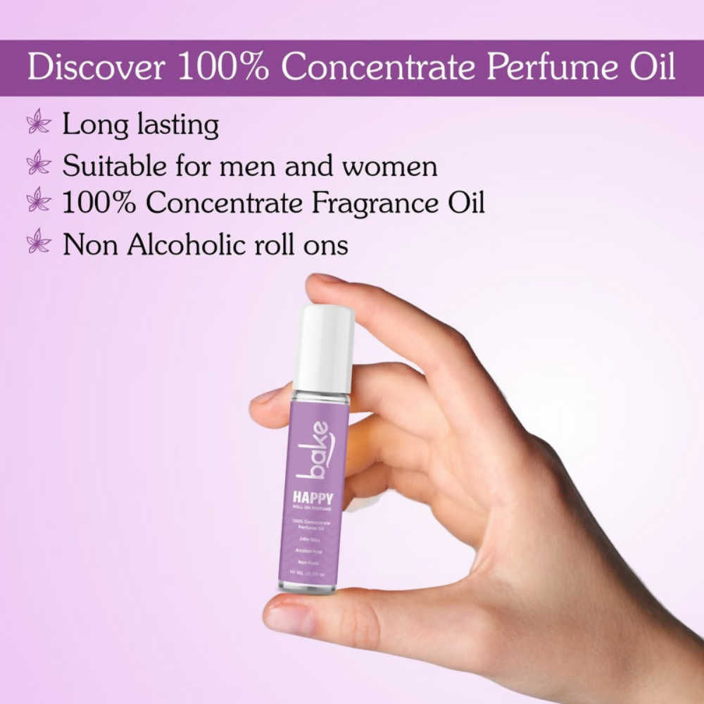 Bake Happy 100% Concentrated Perfume Oil Roll on Fragrance For Men & Women - Black Currant | Grocsy