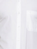 Ramraj Cotton Mens Half Sleeve Formal 100 % Cotton White Shirt | Grocsy
