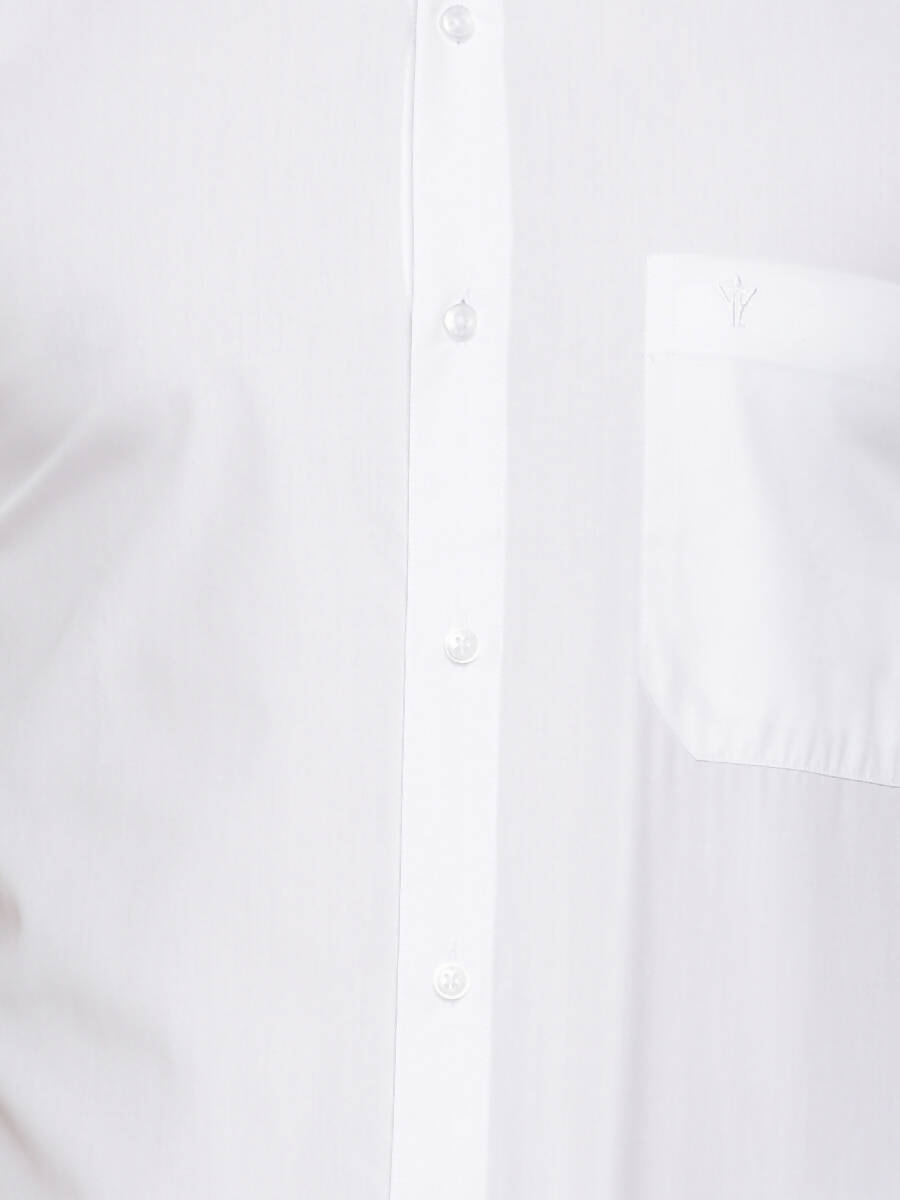 Ramraj Cotton Mens Half Sleeve Formal 100 % Cotton White Shirt | Grocsy