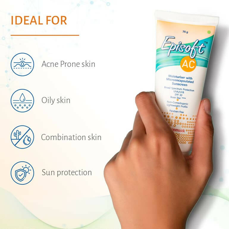 Episoft AC Moisturizer with Sunscreen, SPF 30 | Grocsy