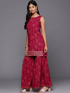 Ahalyaa Women's Traditional wear Kurta Set - Red | Grocsy