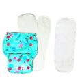 Kindermum Nano Pro Aio Cloth Diaper (With 2 Organic Inserts And Power Booster)-Seashore For Kids | Grocsy