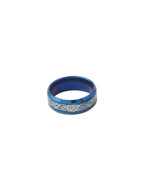 NVR Men's Rhodium-Plated Finger Ring | Grocsy