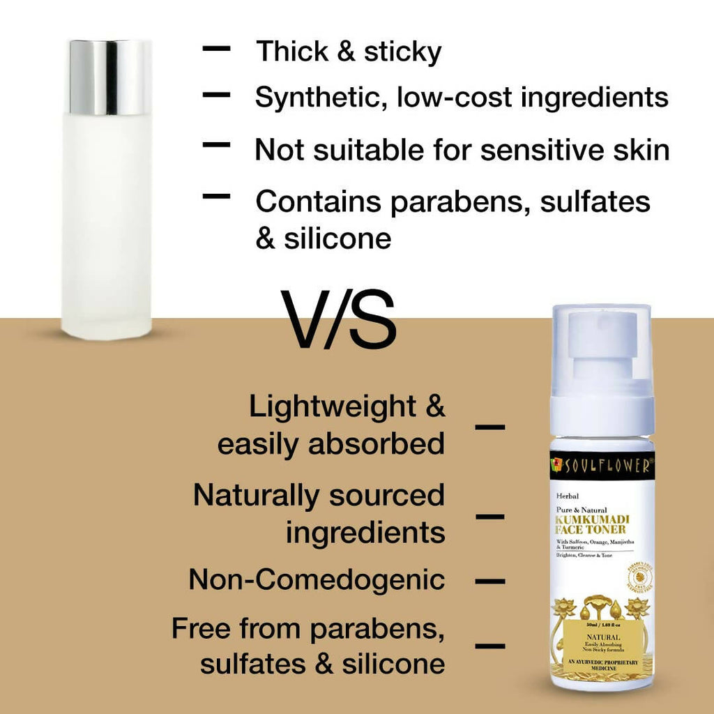Soulflower Kumkumadi Face Toner Mist | Grocsy