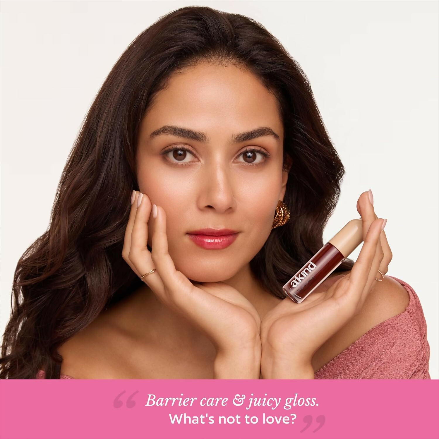 Akind Take A Shine Tinted Lip Gloss Oil - 02 Heart Eyes | Grocsy