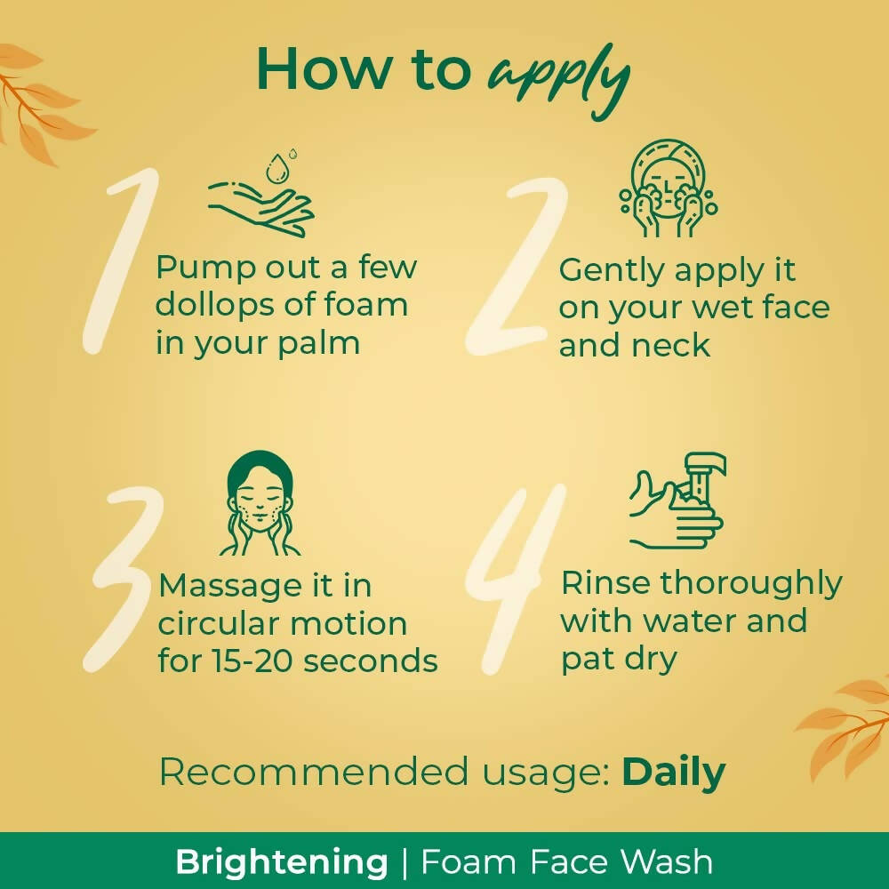 Palmolive Brightening Foam Face Wash | Grocsy