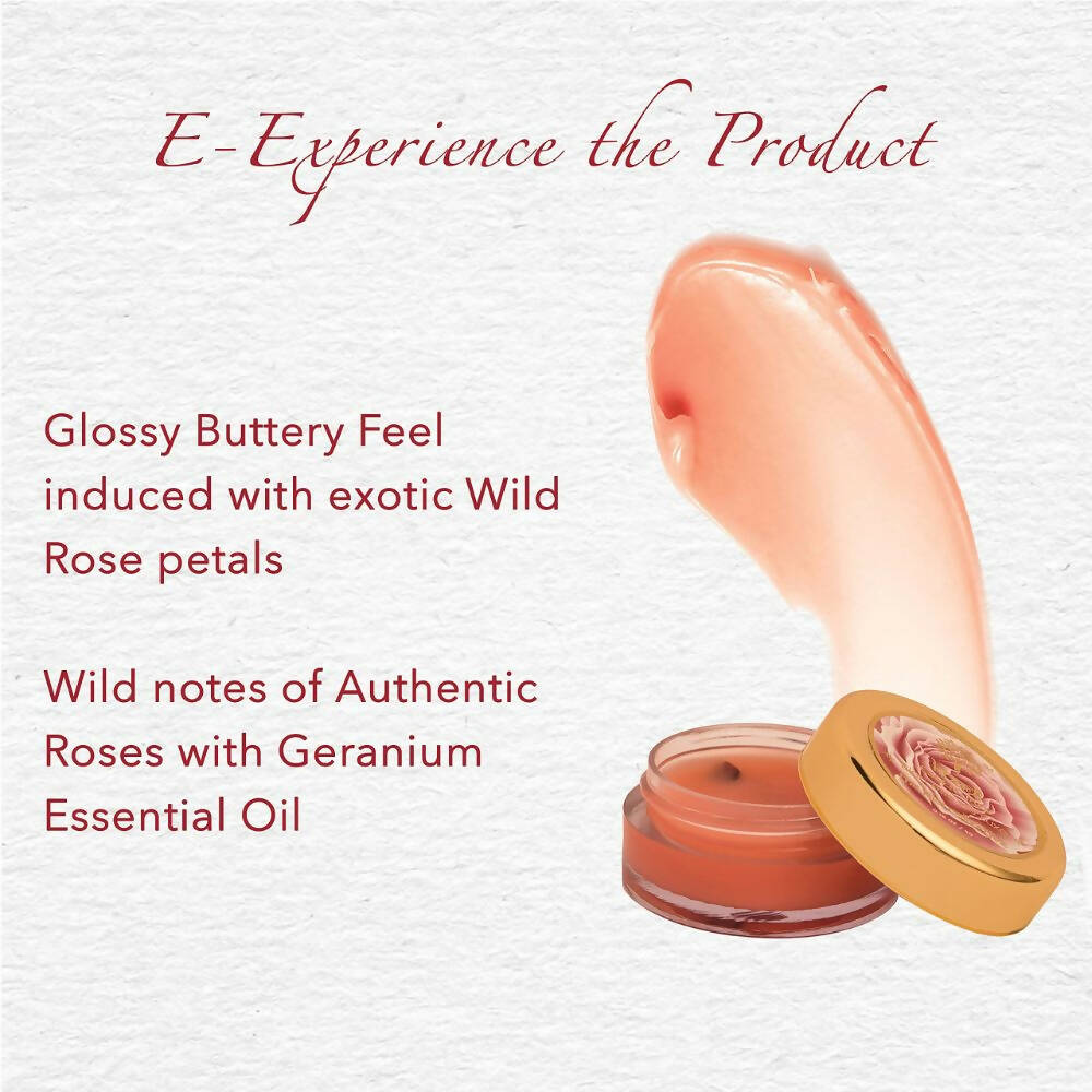 Khadi Essentials Wild Rose Lip Balm with Shea Butter & Essential Oils | Grocsy
