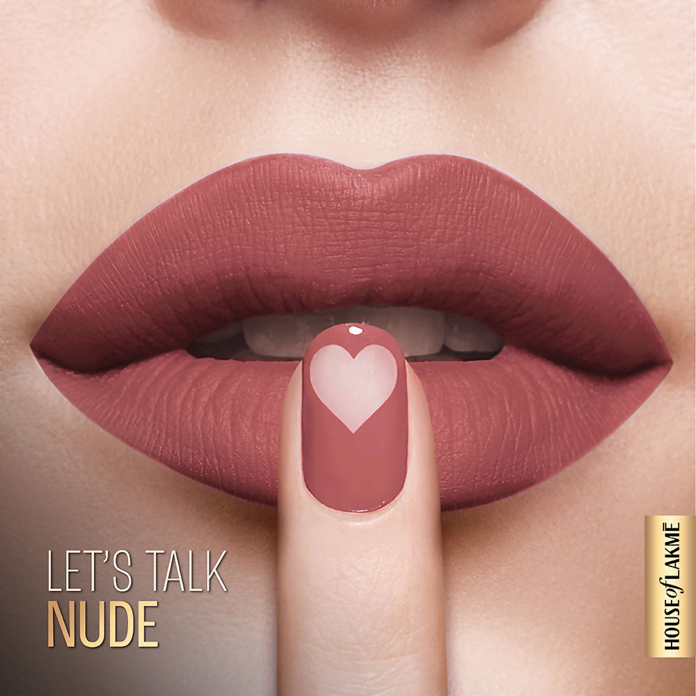 Lakme Xtraordin-Airy Velvet Matte Lip Mousse - Lets Talk Nude | Grocsy