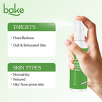 Bake 3% Pha Pore Minimising Toner With Gluconolactone & Niacinamide For Open Pores & Acne | Grocsy