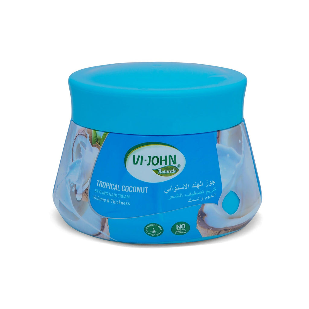 VI-JOHN Naturale Tropical Coconut Styling Hair Cream Strength & Shine | Grocsy