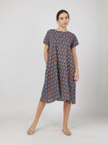 Breathables Women Cotton Printed Loungewear Nightie Blue I Night Wear | Nighty | Jaipuri Print | Grocsy