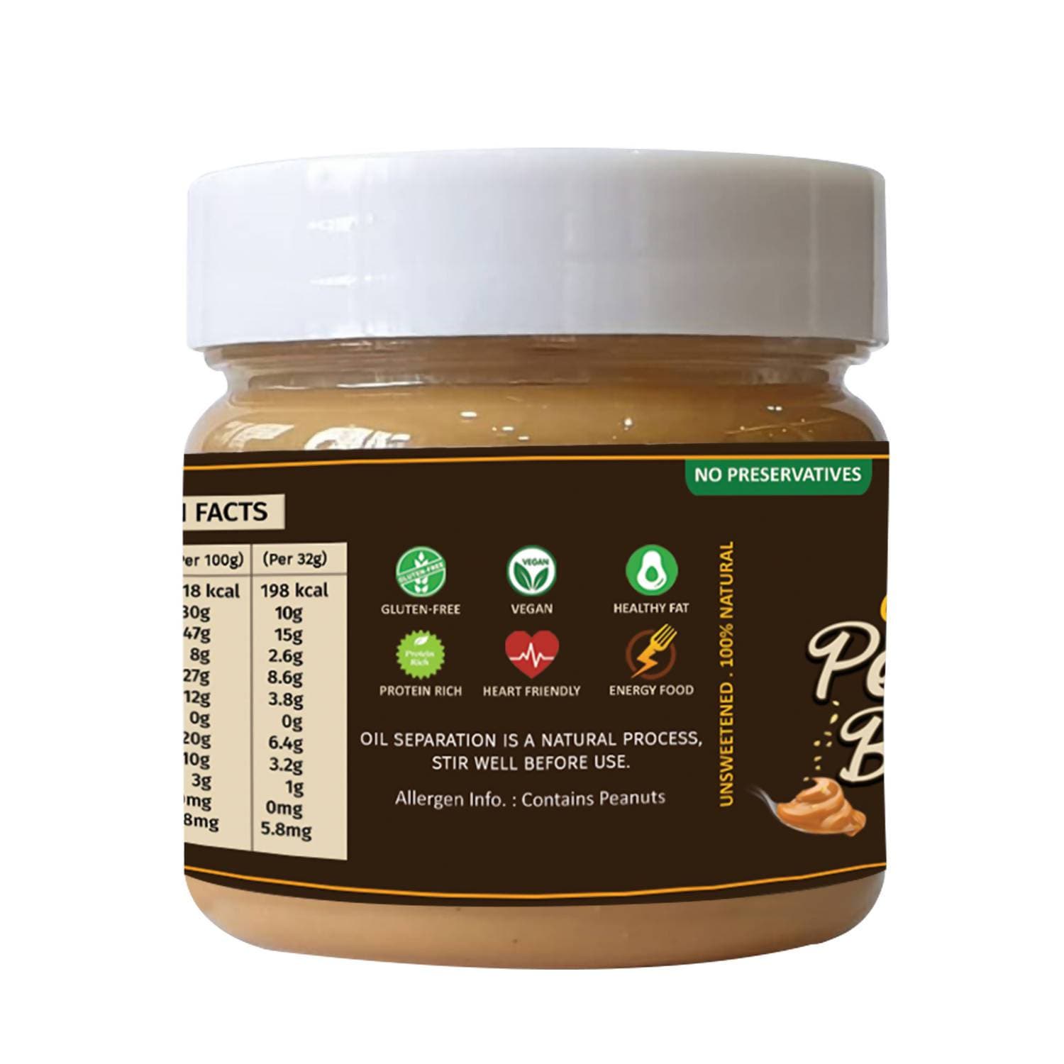 Oye Healthy Peanut Butter Natural Crunchy | Grocsy