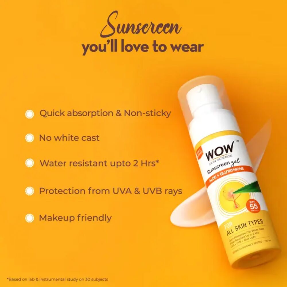 Wow Life Science Sunscreen Gel For All Skin Types | Grocsy
