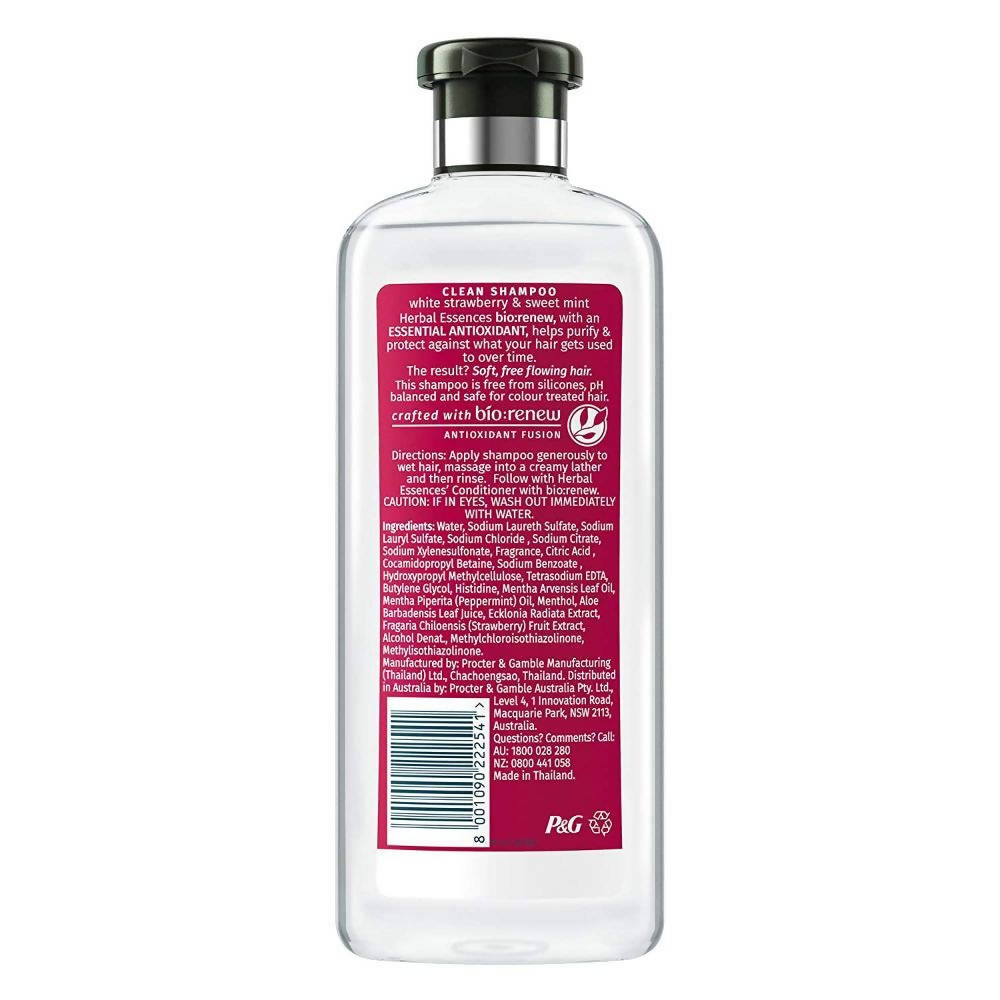 Herbal Essences Clean White Strawberry & Sweet Mint Shampoo | Grocsy