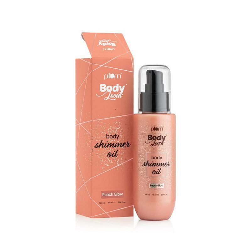 Plum Bodylovin' Body Shimmer Oil - Peach Glow | Grocsy