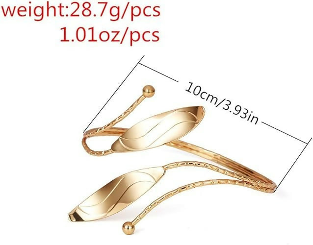 Joban Fashion Golden Alloy Stylish Kada Bajuband Bracelet Armlet For Women And Girls | Grocsy