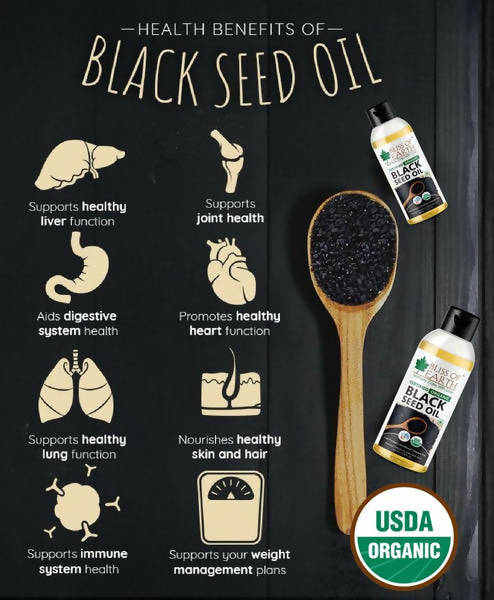 Bliss of Earth Certified Organic Black Seed Oil | Grocsy