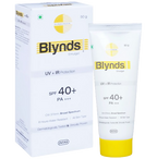 Intas Blynds Emulgel Sunscreen with UV+IR Protection SPF 40+ PA+++ & Water-Resistant | Grocsy