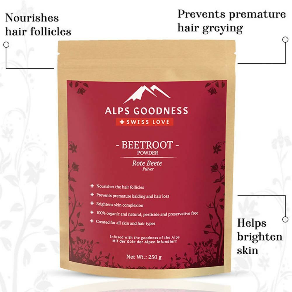 Alps Goodness Beetroot Powder For Hair Mask & Face Mask | Grocsy