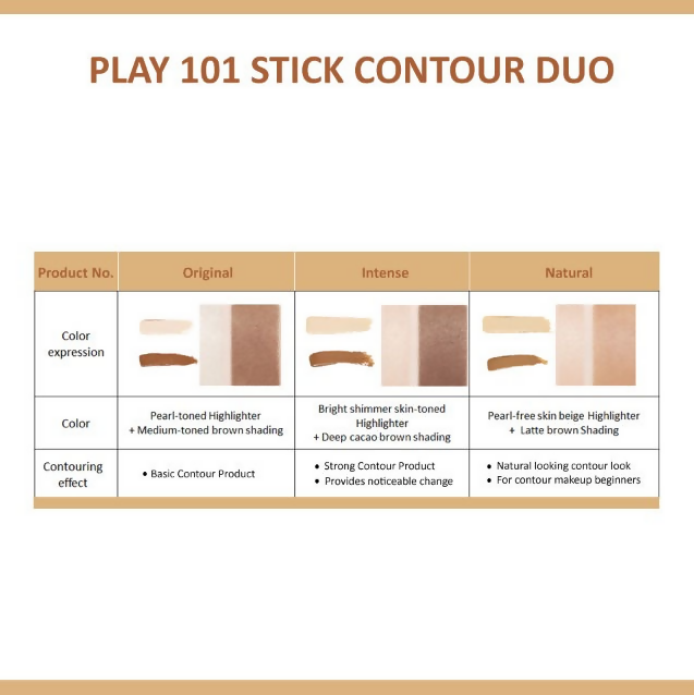 Etude House Play 101 Stick Contour Duo - 3 Natural | Grocsy