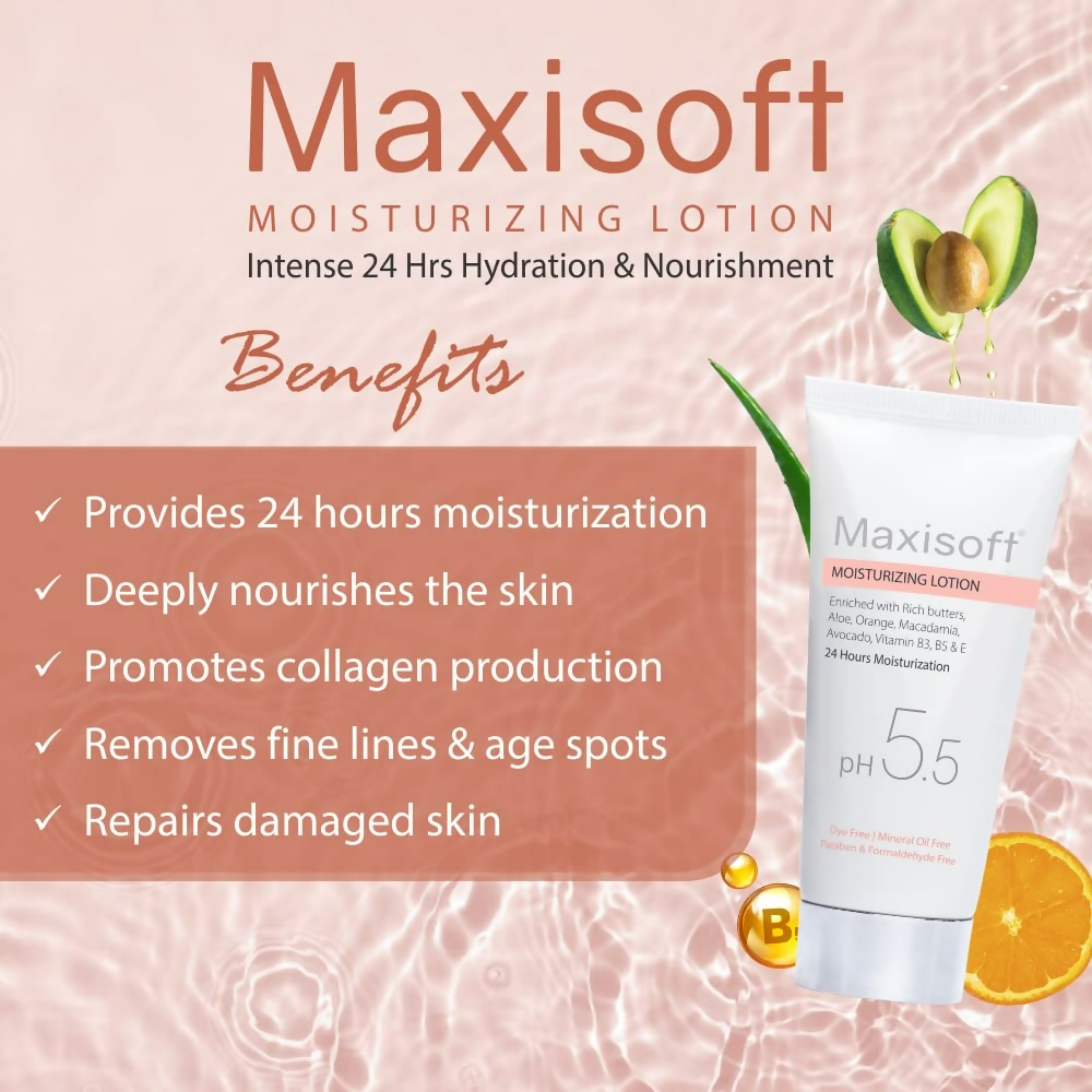 Maxisoft Moisturizing Lotion 24Hrs Moisturisation | Grocsy