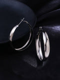 NVR Women Silver Plated Hoop Earrings | Grocsy