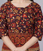 Vamika Multicolor Cotton Printed Party/Casual Wear Kurti (GAM23K) | Grocsy