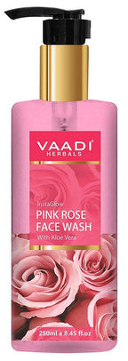 Vaadi Herbals InstaGlow Pink Rose Face Wash | Grocsy