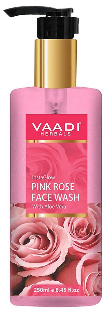 Vaadi Herbals InstaGlow Pink Rose Face Wash | Grocsy