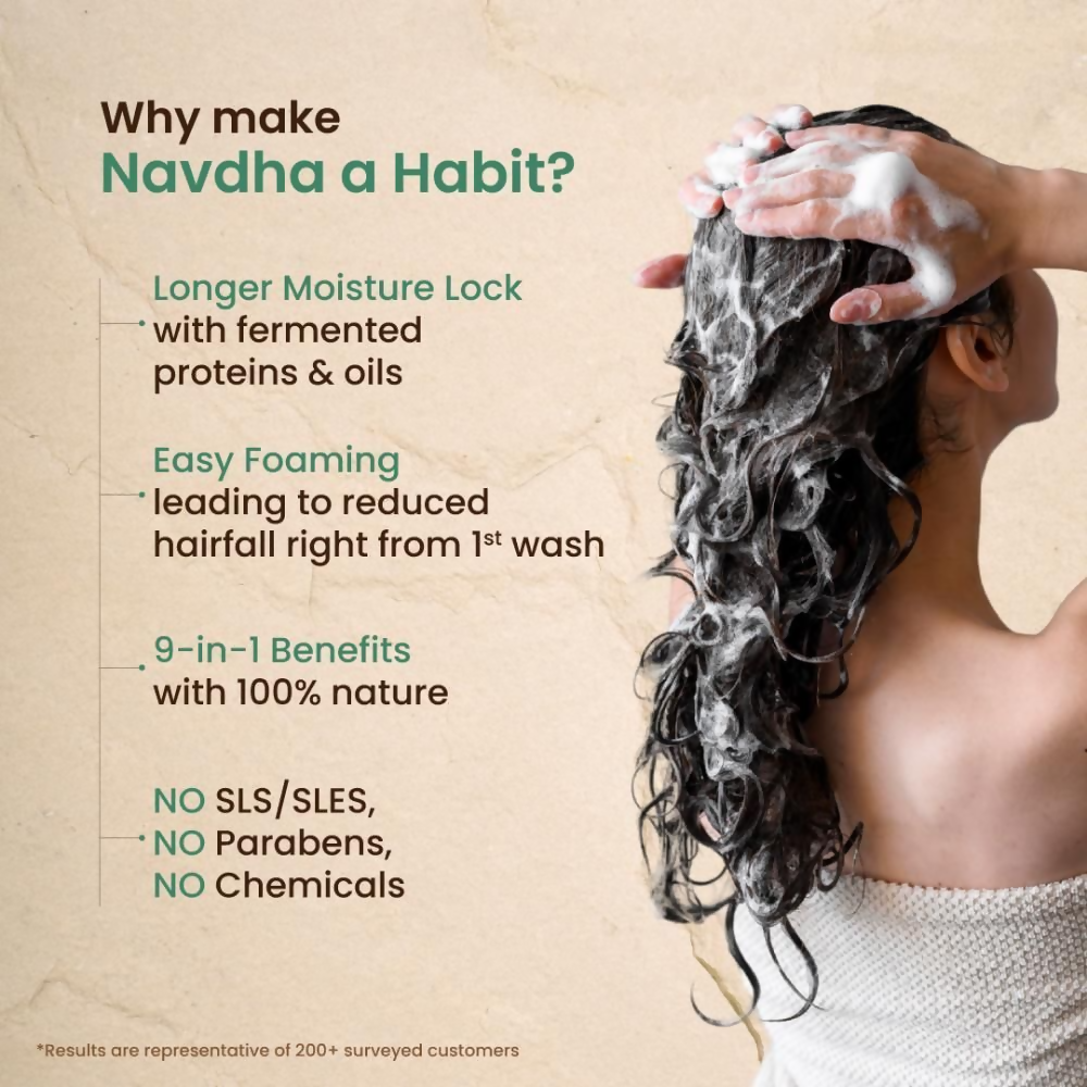 Nat Habit Tri-Leaf Rosemary Navdha Shampoo | Grocsy