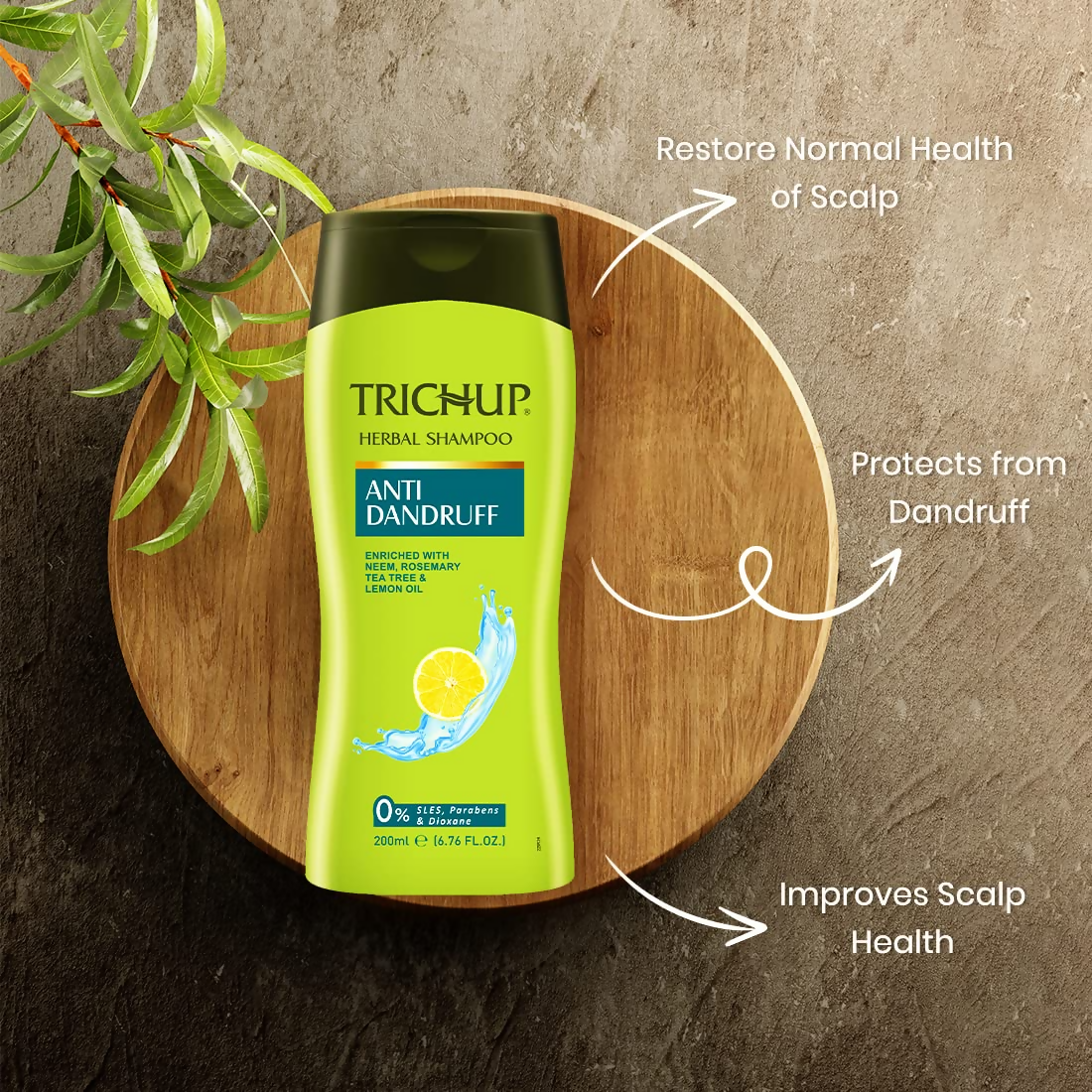 Vasu Healthcare Trichup Anti-Dandruff Herbal Shampoo | Grocsy