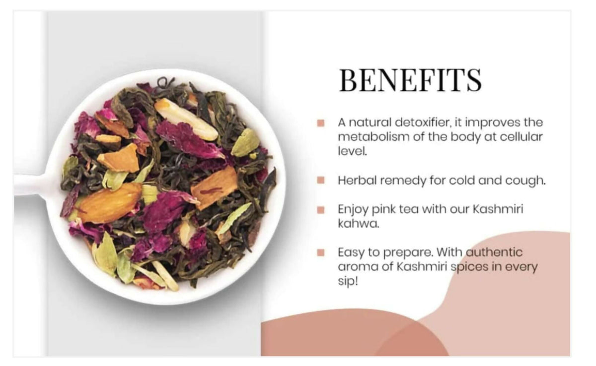 Shuddh Natural Gut Detox Tea Kashmiri Kahwa | Grocsy