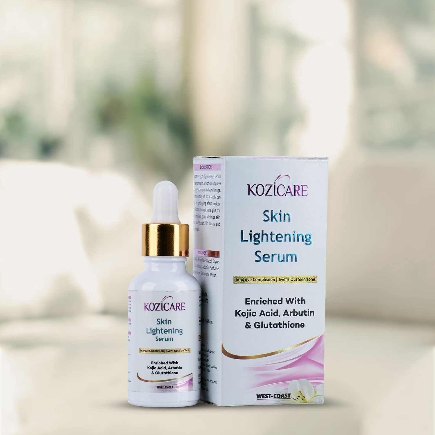 Healthvit Kozicare Skin Lightening Serum | Grocsy