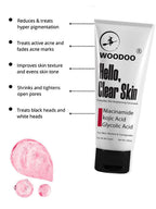 Woodoo Hello Clear Skin Everyday Skin Brightening Face Wash With Niacinamide | Grocsy
