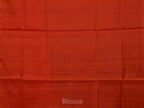 Rust Uppada Silk Handloom Saree with Raising Temple Design - Global Threads | Grocsy