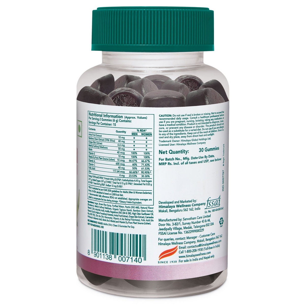 Himalaya Herbals Healthy Hair Gummies | Grocsy