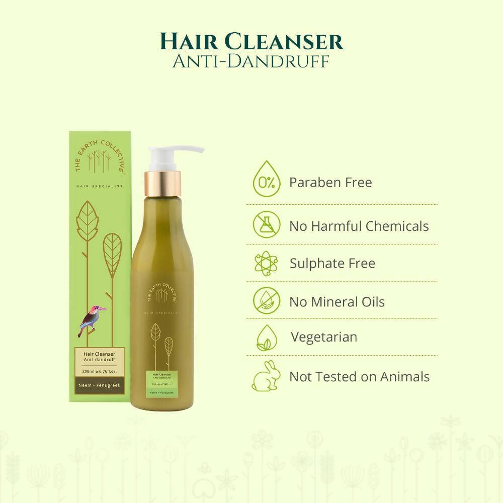 The Earth Collective Hair Cleanser - Anti-Dandruff | Grocsy