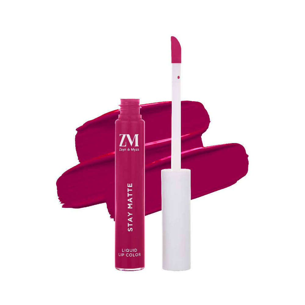 Zayn & Myza Stay Matte Liquid Lip Color - 05 Pink Pout | Grocsy